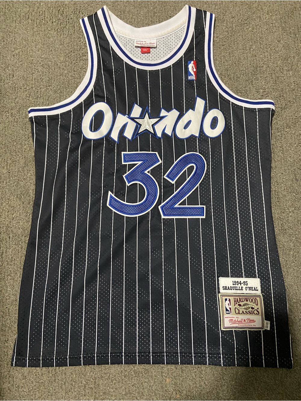 Medium Shaquille O'Neal Orlando Magic Black Mitchell & Ness Jersey